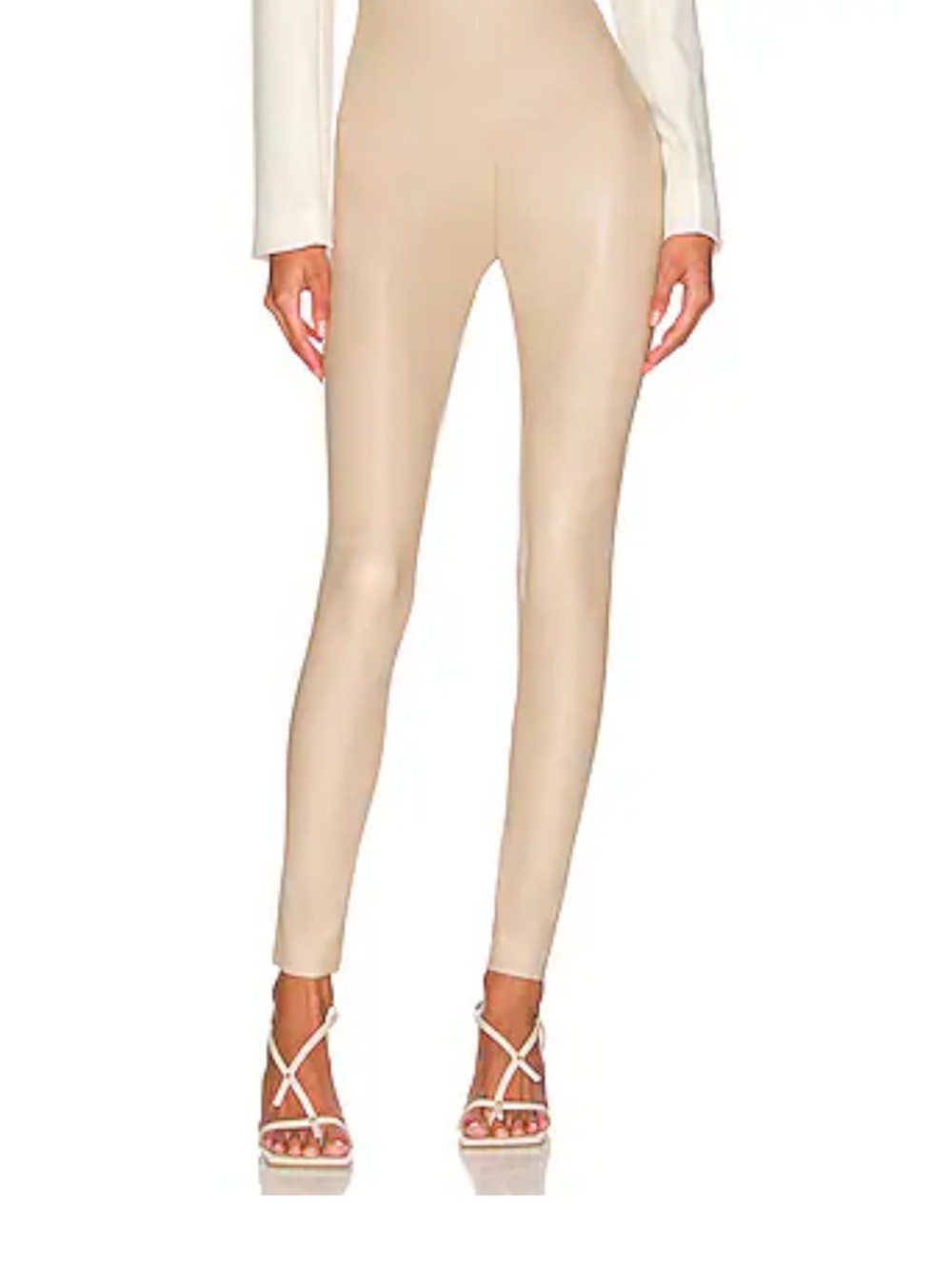 Commando High-Rise Skinny Ponte Leggings in Sand